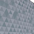 Modern Wall Panel With Geometric Triangular Pattern In Black And White