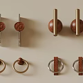 Various Decorative Cabinet Handles With Wooden And Metal Designs For Furniture