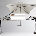 Modern Outdoor Canopy with Stylish Design and Sturdy Frame for Patio Sun Protection
