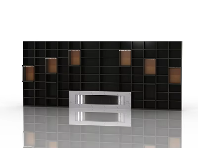 Decorative cabinet background cabinet 3d model