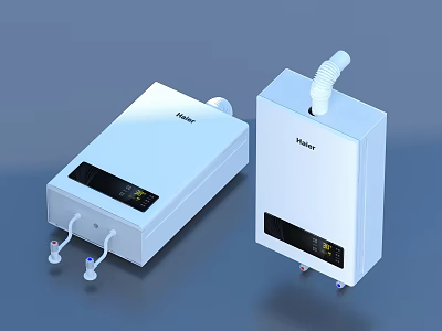 gas water heater 3d model