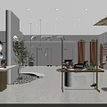 Stylish Clothing Store Interior With Elegant Decor Displayed Clothes And Soft Lighting