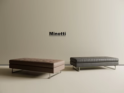Modern Sofa Stool Modern Bed End Stool Italian Style Sofa Stool Italian Style Bed End Stool 3d model