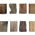 Log Low Stool Stakes Wooden Stool 3d model