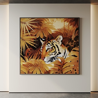 Modern Animal Painting Decorative Painting 3d model