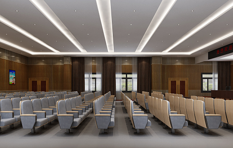 Modern Conference Hall Report Hall 3d model