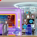 Meichen Robot Milk Tea Shopping Mall Store Milk Tea Shop Science and Technology Wind Cool Mechanical Arm Exhibition Chen Creative Bar 3d model