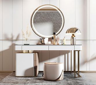 Light Luxury Dressing Table 3d model