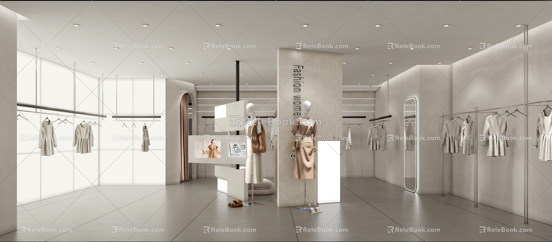 Modern Clothing Store 3d model