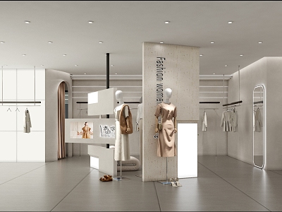 Modern Clothing Store 3d model