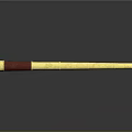 Elegant Golden Decorative Stick With Red Wrapped Handle And Polished Surface