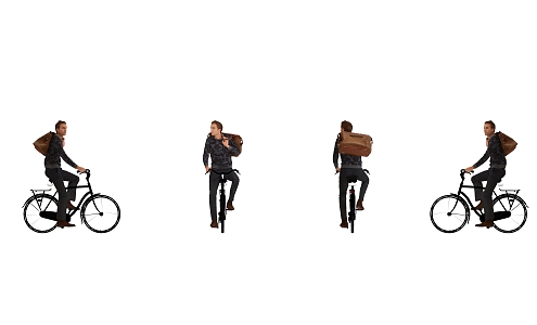 Cycling Man 3d model