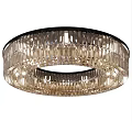 Round Crystal Ceiling Light Modern Luxury Elegant Sparkling Decorative Fixture 3d model