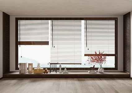 New Chinese-style Venetian Blinds 3d model