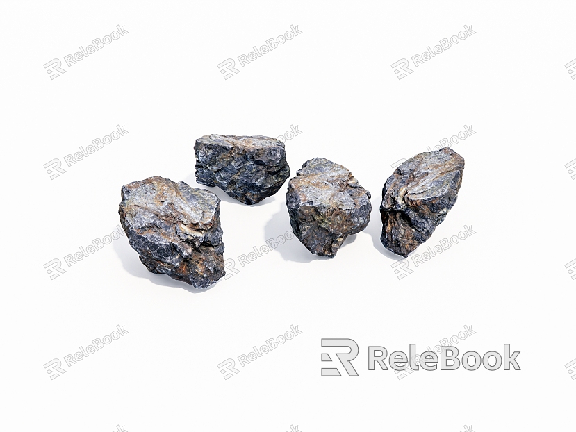 Outdoor Stone Rock model