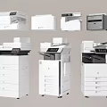 Modern printer copier scanner 3d model