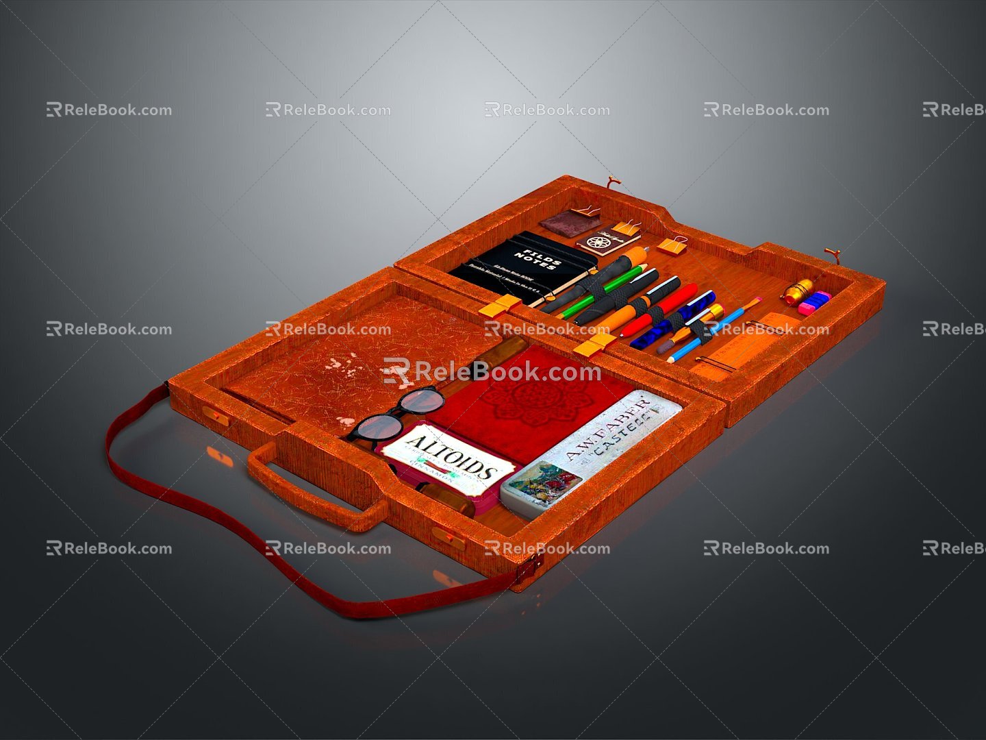 Pencil case stationery case pencil bag pencil bag card bag 3d model