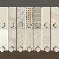 Decorative Wall Paneling Samples With Various Textures And Patterns For Interior Design