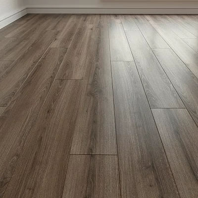 Natural Wooden Flooring With Smooth Texture And Warm Brown Surface Finish 3d model