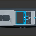 Portable Handheld Digital Device with LCD Screen and Control Buttons for Detection Use