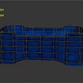 Blue Plastic Industrial Storage Crate For Equipment Organization And Transport