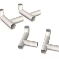 Various White Plastic Pipes In Curved L Shaped And T Shaped Plumbing Fittings