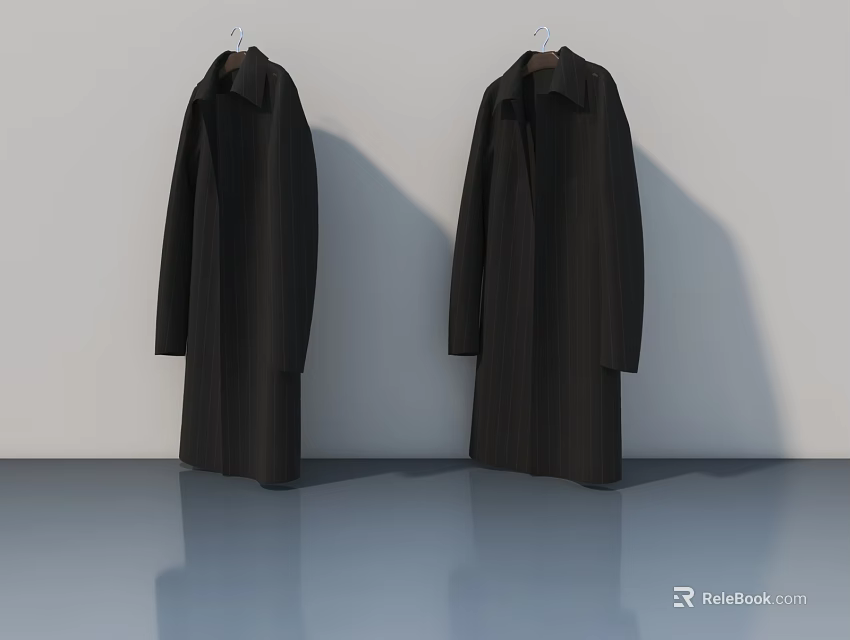 Modern Swing Doors With Sleek Design For Home Interior Decoration 3d model