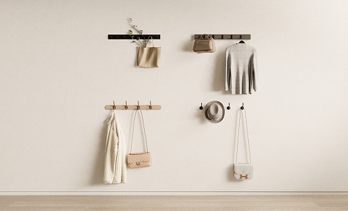 Modern Hook Hanging Clothes 3d model