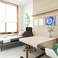 Reception Area In Adolescent Spinal Conditioning Center With Marble Desk