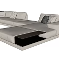 Modern Poliform multiplayer corner sofa 3d model