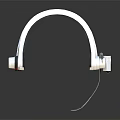 Modern Over Ear Headset With White Black Design Adjustable Headband And Microphone For Clear Audio