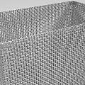 Decorative Metal Mesh Square Storage Basket Ornament Set for Home Decoration