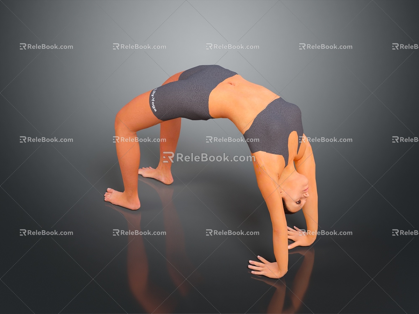 Yoga woman woman female beauty female youth girl female role girl 3d model