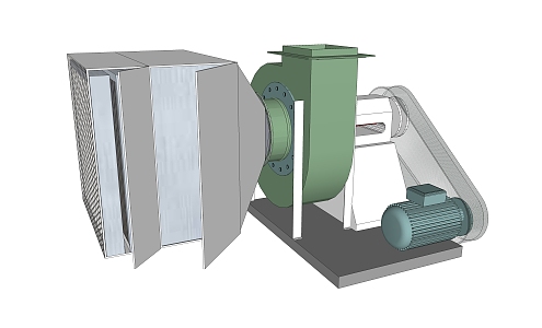 Modern blower equipment 3d model