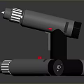 Handheld Professional Equipment With Silver Black Body Red Button And Digital