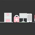 Medical Devices Including Red Cross Box Stethoscope Pill Monitor And Mobile Device
