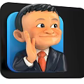 Set of Multiple People Cartoon Avatars with Different Colored Square Frames