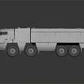 White Heavy Duty Military Vehicle With Multi Wheel Armored Body And Roof Platform