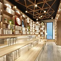 Stylish Book Art Interior Design With Wooden Bookshelves Art Decor And Warm Lighting