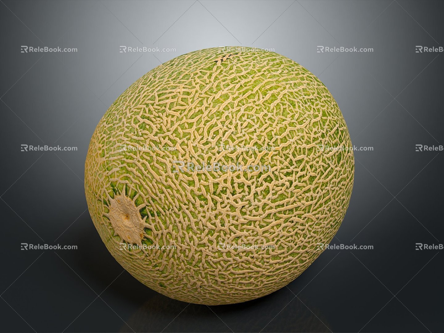 Hami melon cartoon fruit fruit blueberry strawberry hawthorn apple orange banana pear watermelon 3d model