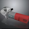 Industrial Electric Motor With Red Body Gray Middle Section White Top Cover And Ventilation Slots