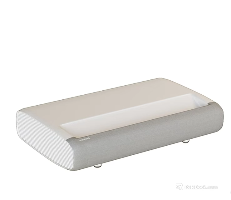 Projection Monitoring Device Featuring Sleek Gray Body And Compact Surveillance Design 3d model 