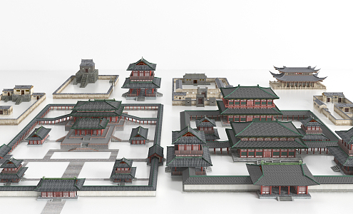 Chinese ancient building 3d model