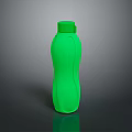 Modern Green Water Bottle Featuring Smooth Curved Design and Secure Lid