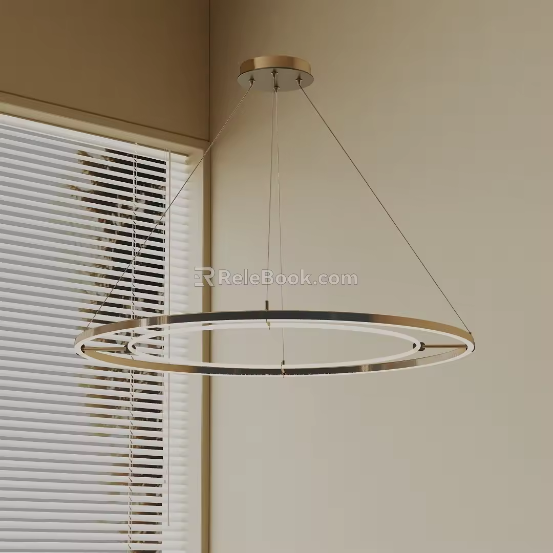 Modern chandelier 3d model