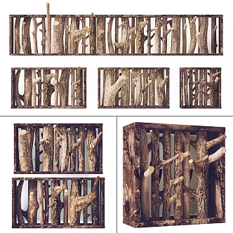 Branch decoration wall decoration 3d model