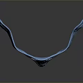 Elegant Blue Shiny Mask With Intricate Patterns For Daily Home Use