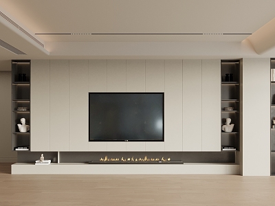 TV background wall model