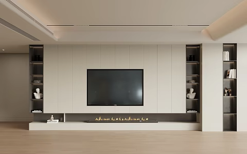 TV background wall 3d model