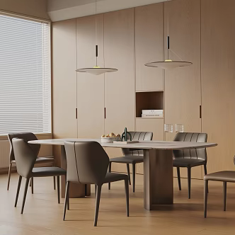 Modern dining table 3d model